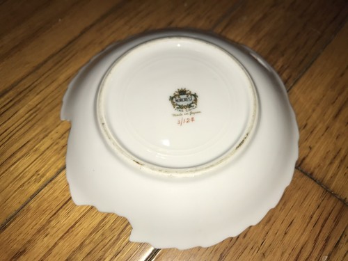 Vintage Norcrest Fine China Sweet Violets Leaf Pattern 4-3/4” Plate 3/124 Japan