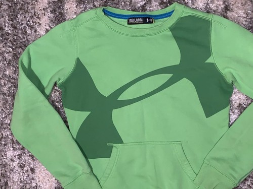 Under Armour Youth Girls Boys Sweatshirt Pullover Green Size M Youth Medium
