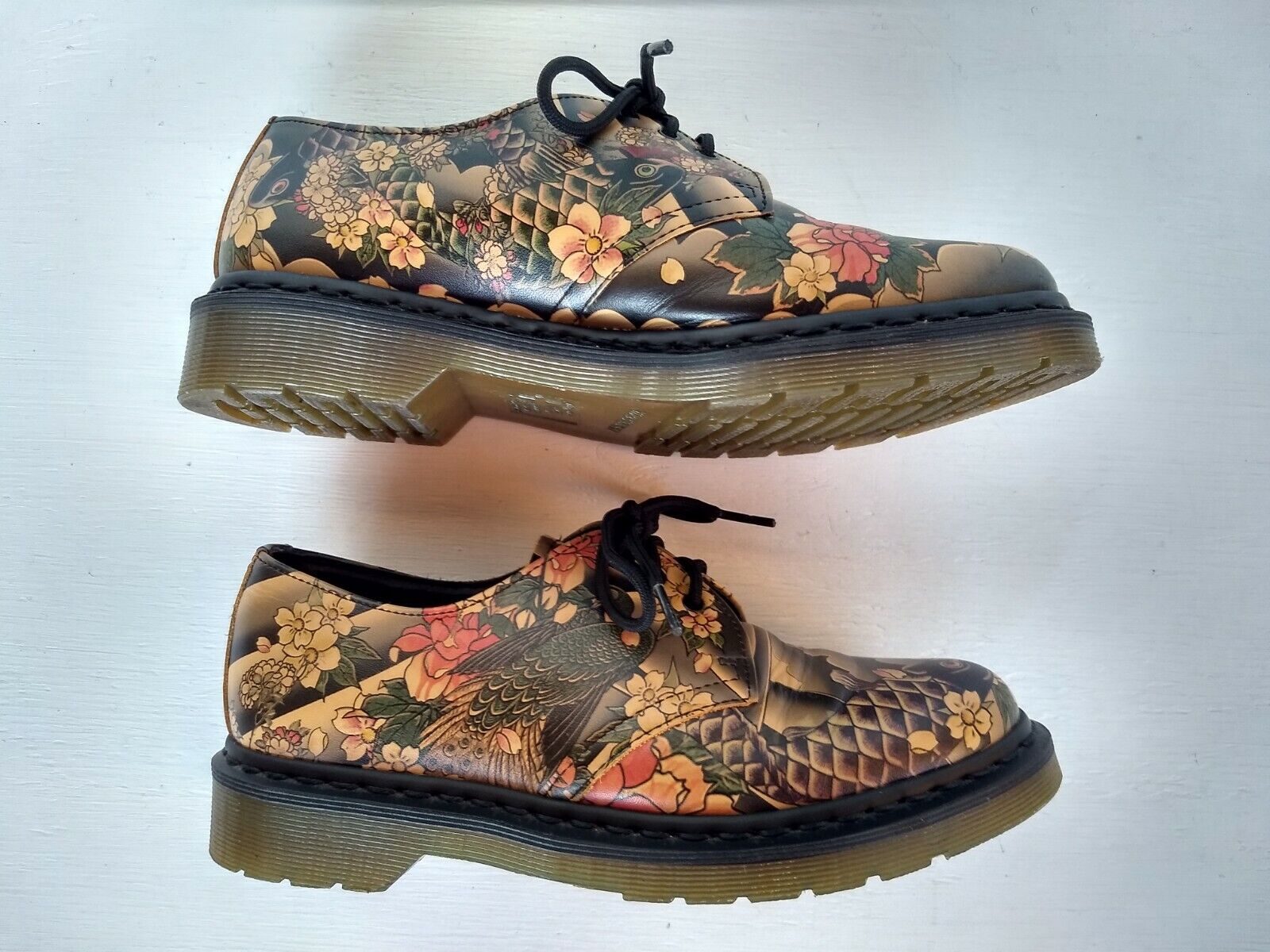 DR. MARTENS X EVISU WAGARA TATTOO SLEEVE KOI FISH OXFORDS DR. MARTENS X EVISU WAGARA TATTOO SLEEVE KOI FISH OXFORDS