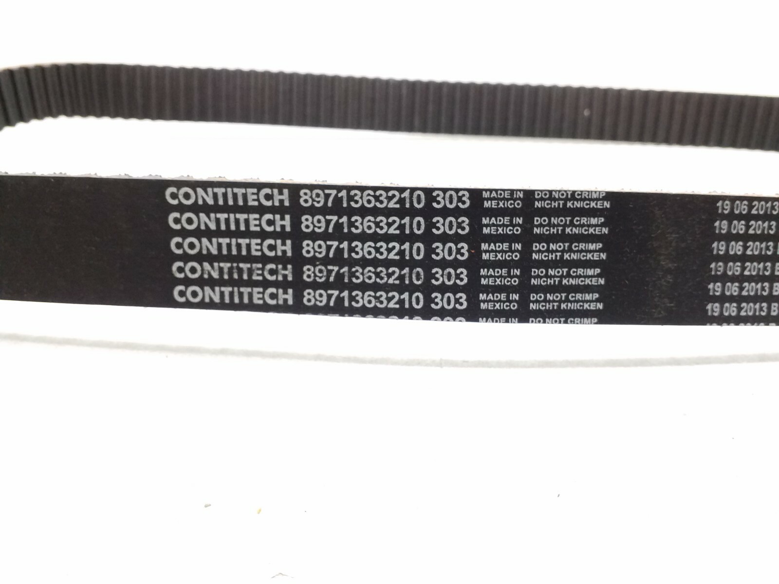 8971363210 303 Contitech Engine Timing Belt Made In Germany 8971363210 303 Contitech Engine Timing Belt Made In Germany