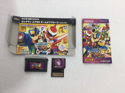 Nintendo GBA Rockman EXE 5 Team of Blues, Megaman exe Dark sword 700 Battle Chip