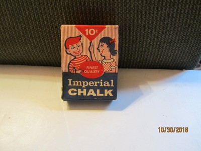 Vintage 10 Cents Box of Imperial Chalk No 812 by Imperial Crayon Co USA