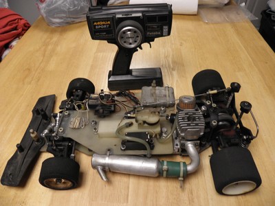 Associated RC500 1/8 Scale 2 Wheel Drive RC Race Car OS Max .21 Complete To Run