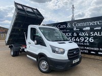 2021 FORD TRANSIT 350 2.0 TDCI 130 MWB TIPPER DROPSIDE TIPPING BODY 79K FSH TRW
