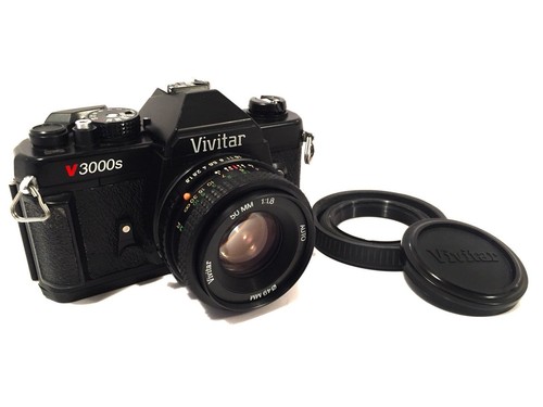 希少 Vivitar V3800N Multi-EXP 50mm F1.7 MC Vivitar V3800N + 50mm f1.7 - OldCamsByJens