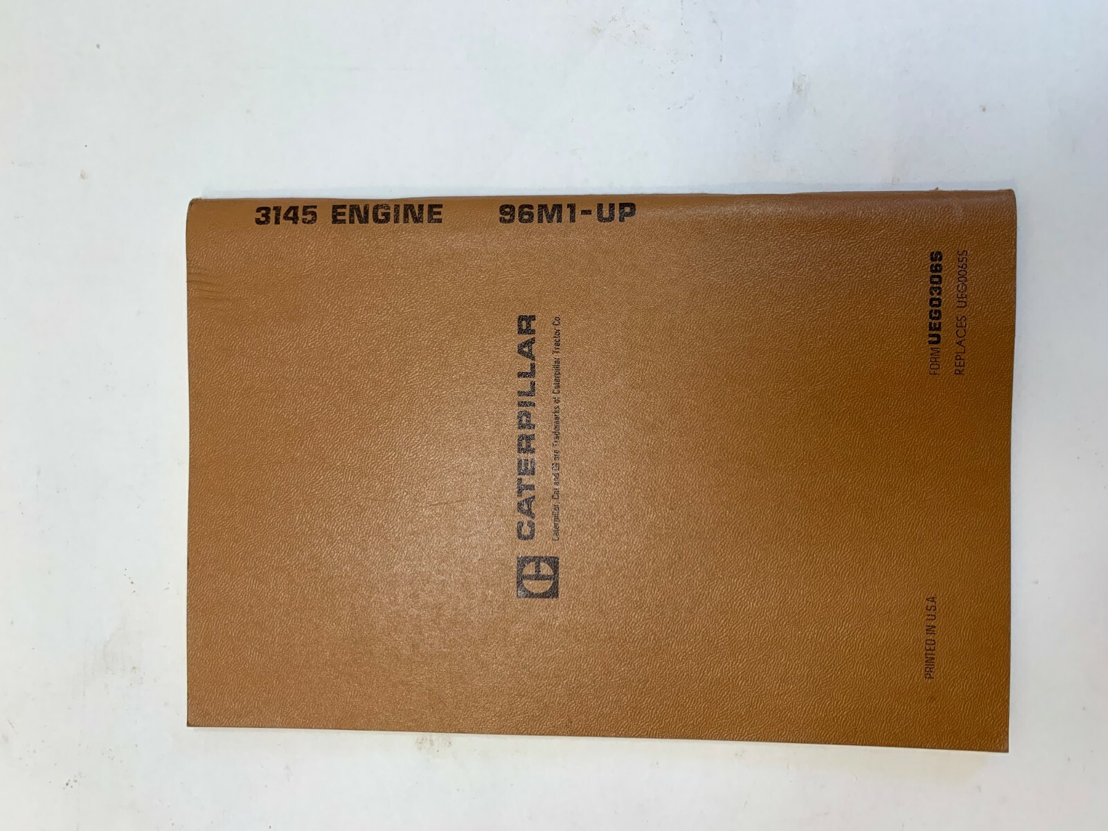 Cat CATERPILLAR 3145 Engine Parts Book Construction Equipment Litho 96M1-UP