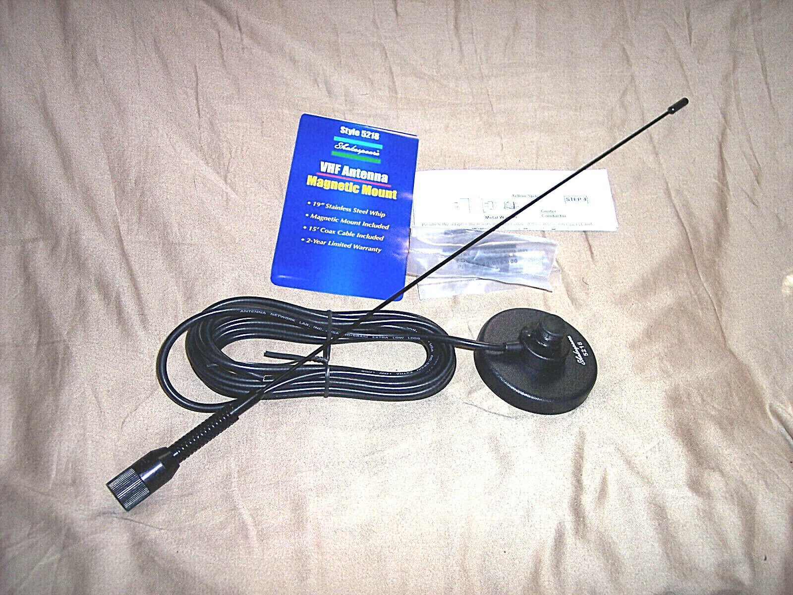 Shakespeare 1.6' Marine Band Unity Gain VHF Antenna Boat Antenna Bass Fishing