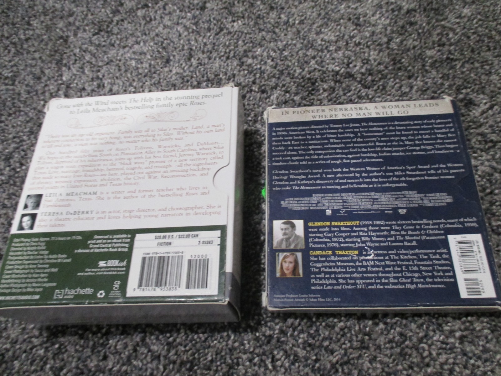 LOT OF 2 CD AUDIO BOOKS Romance Homesman Somerset