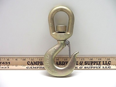 CRANE HOOK 3 Ton Alloy Swivel Hoist Hook TOWING WINCH GANTRY