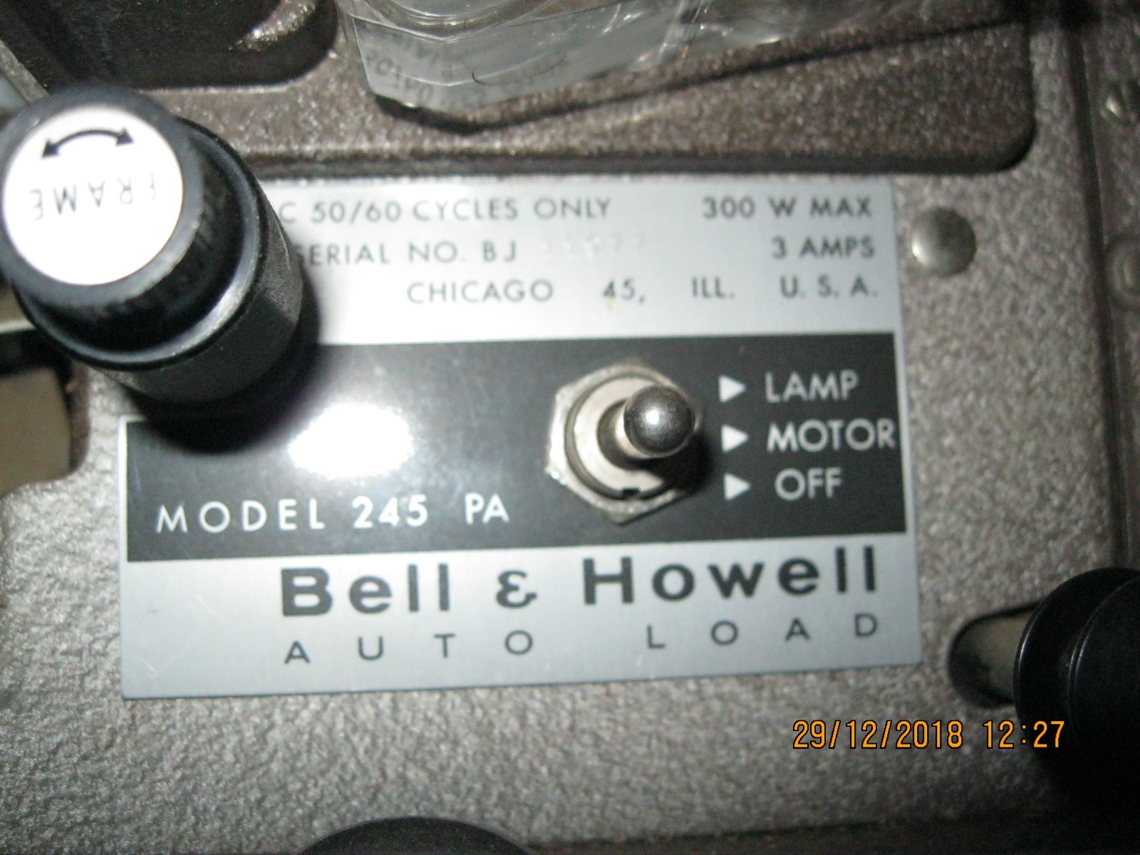 Bell & Howell automatic threading  projector 