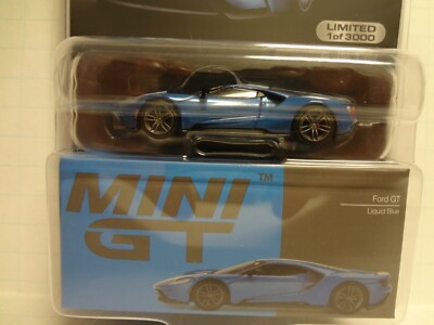 Mini GT Ford GT Liquid Blue 1:64 Scale Mijo Exclusive 