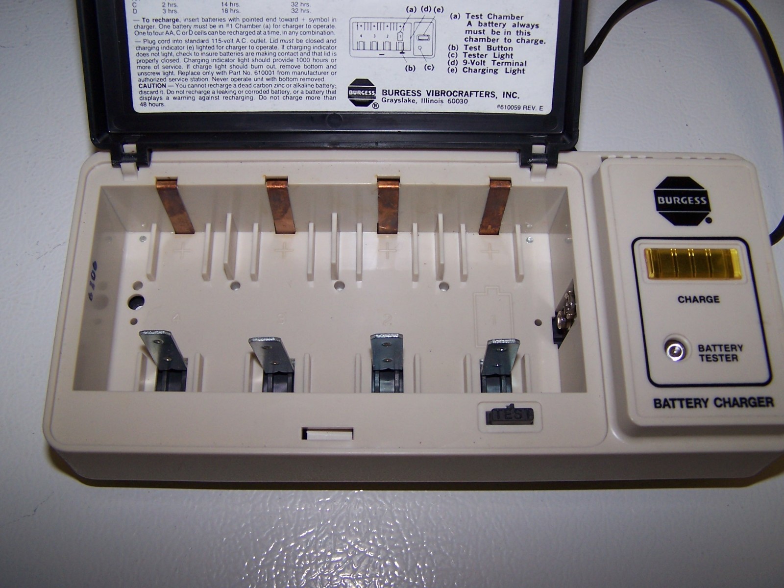 VINTAGE Burgess Household Battery Charger