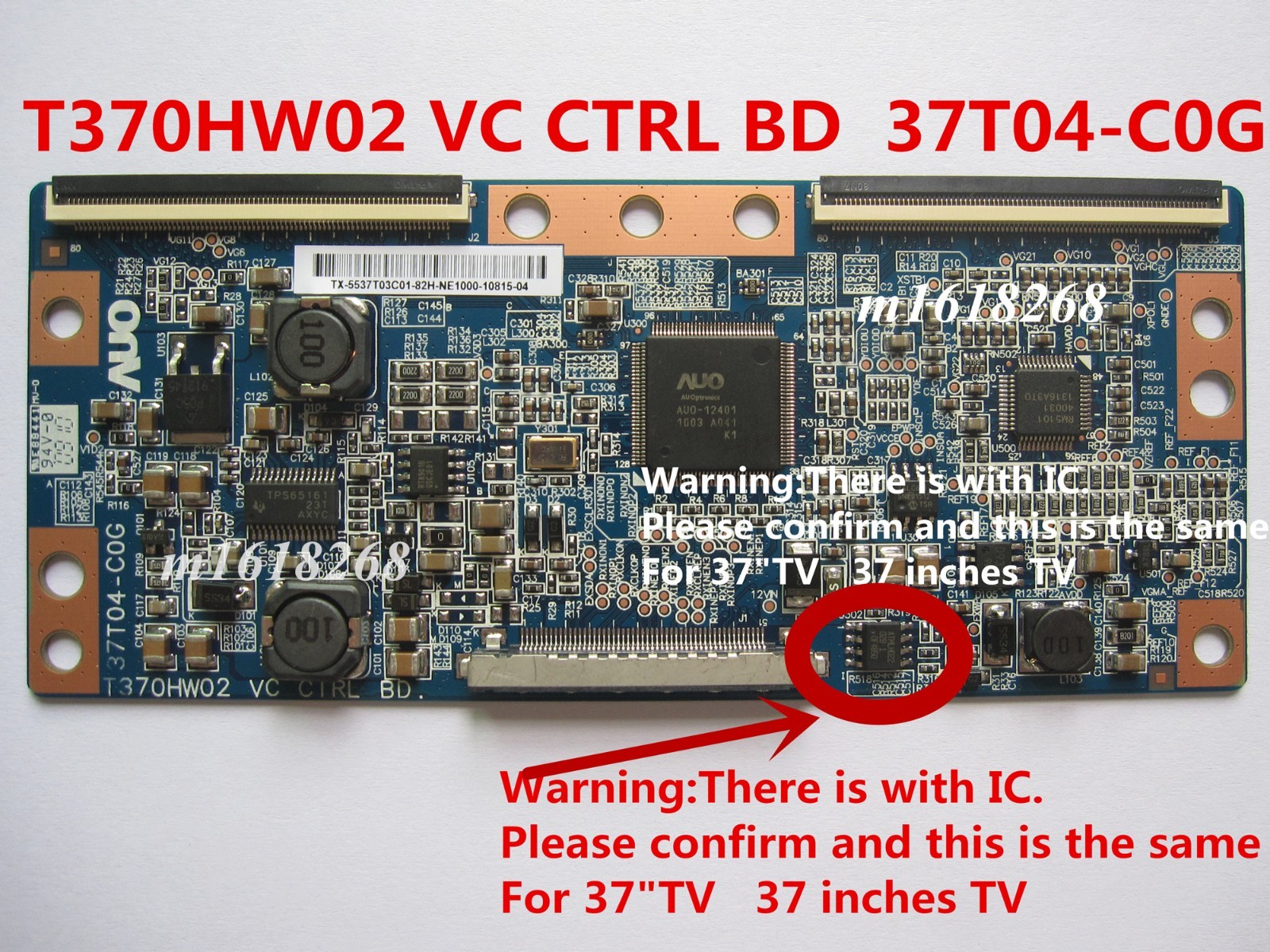 t.ページ Original T-Con Board AUO T370HW02 VC CTRL BD 37T04-C0G