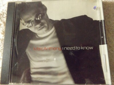 CD Marc Anthony I Need To Know 2 Songs/Lyrics World Music Salsa 1999 Sony