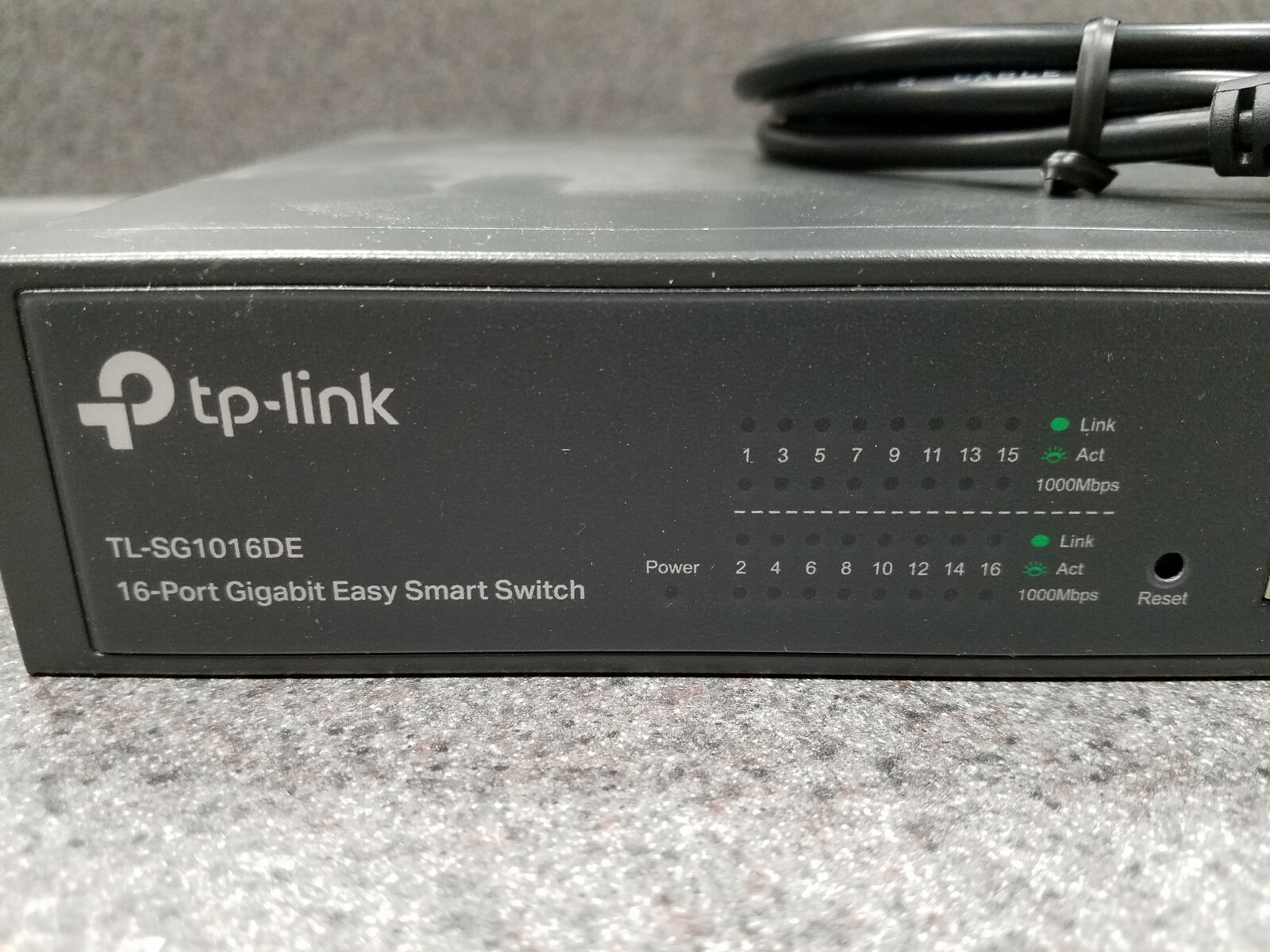 TP-Link TL-SG1016DE 16 Port Gigabit Switch With Power Cord