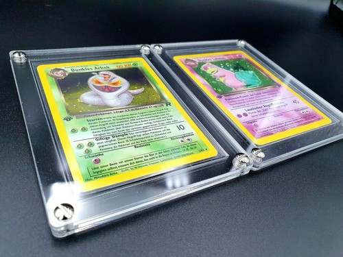 1x Pokemon Karten Acryl Schutz Gehäuse Case protective z. B. Base first Edition