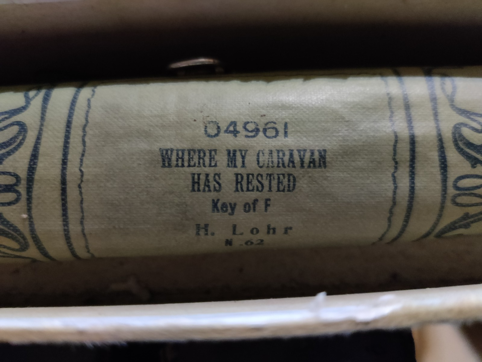 WHERE MY CARAVAN HAS RESTED 04961 H Lohr - Player Piano / Pianola Roll