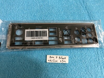 ASUS RAMPAGE IV BLACK EDITION  IO SHIELD BACK PLATE_BLACK_SEALED , ORIGINAL 