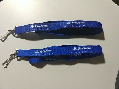 Lot of 2 PlayStation E3 Experience 2016 and 2017 Lanyard New RARE