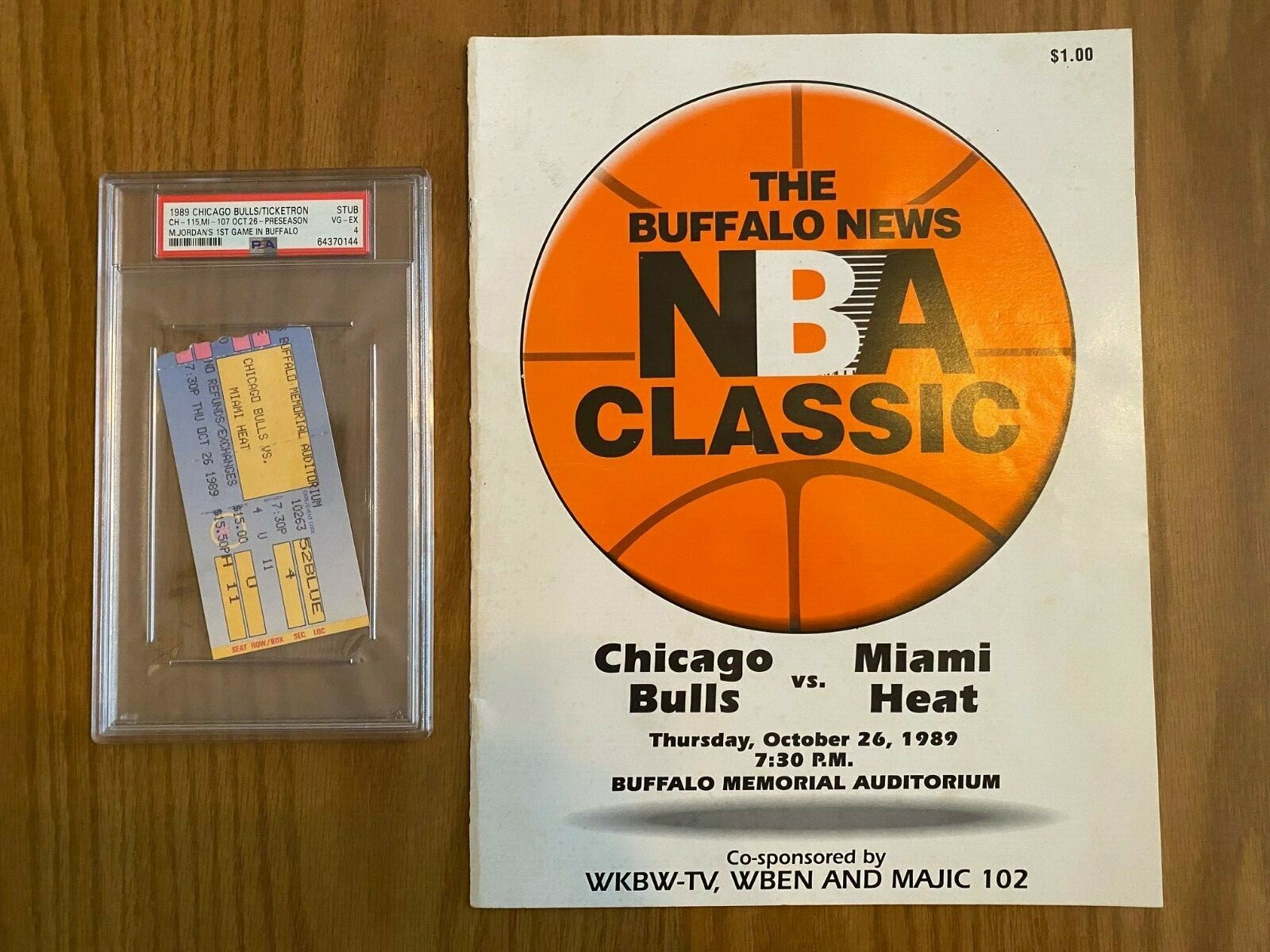 M.Jordan I’m Back” First game ticket Michael-Jordan-Auction-items-