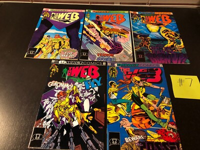 Impact Comics The Web 2-6 Comic Book Lot 1992