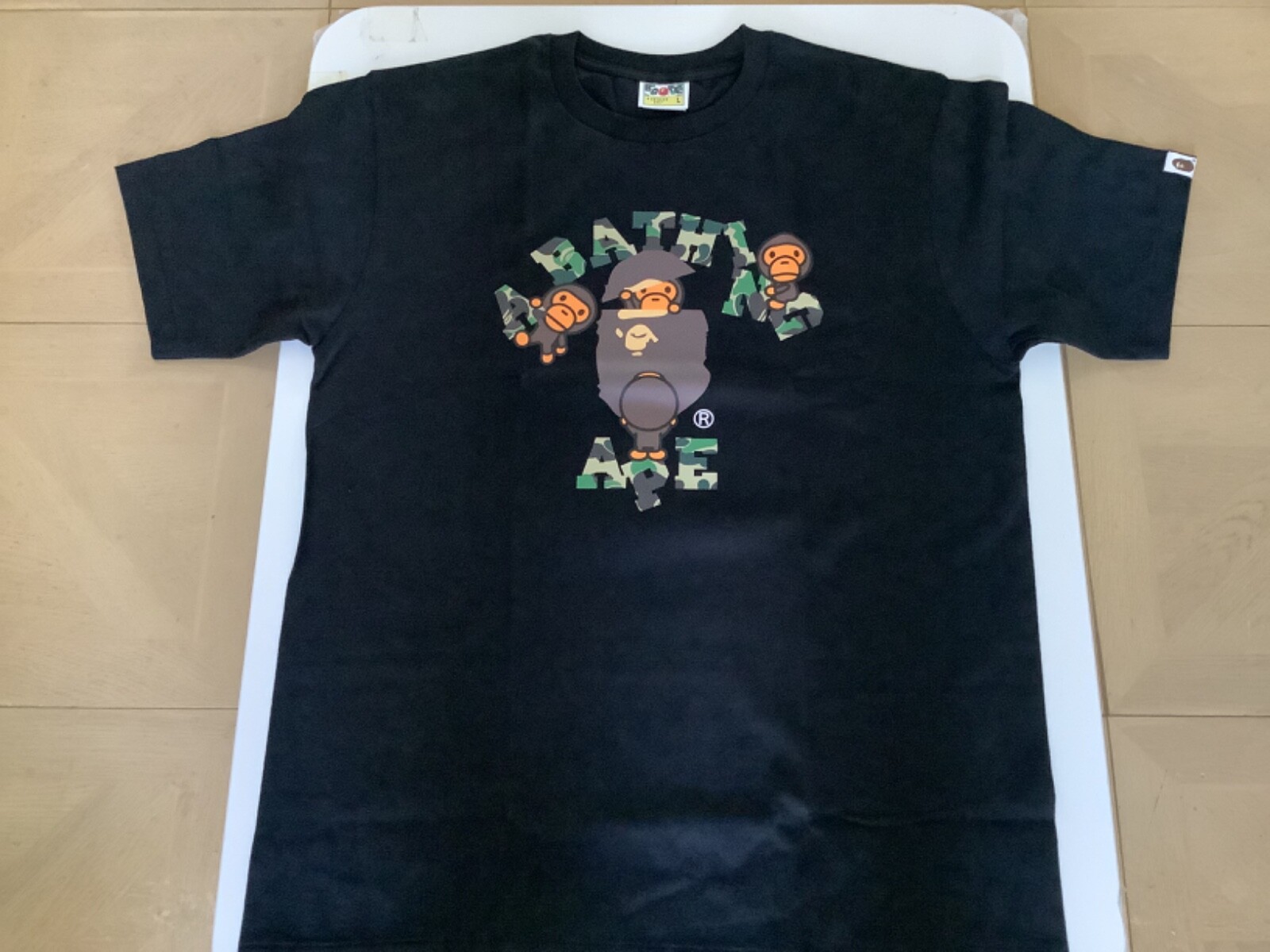 トップス BAPE ABC CAMO BABY MILO COLLEGE TEE トップス BAPE ABC CAMO BABY MILO COLLEGE TEE A BATHING APE