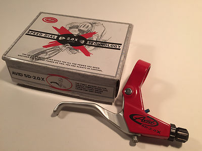 AVID BMX SD-2.0X SPEED DIAL right-hand brake lever RED & SILVER, NEW