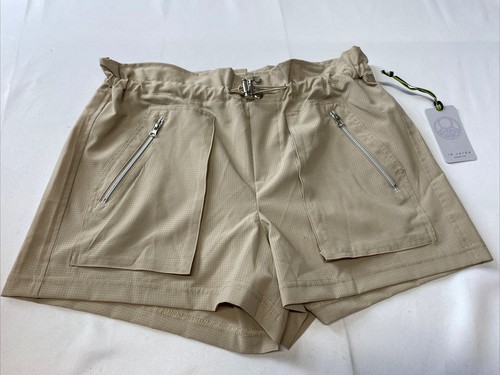 レディースウェア ADJUSTABLE MADEMOISELLE SHORTS - BEIGE - Long Shorts for Women Casual Summer Breathable High Waist