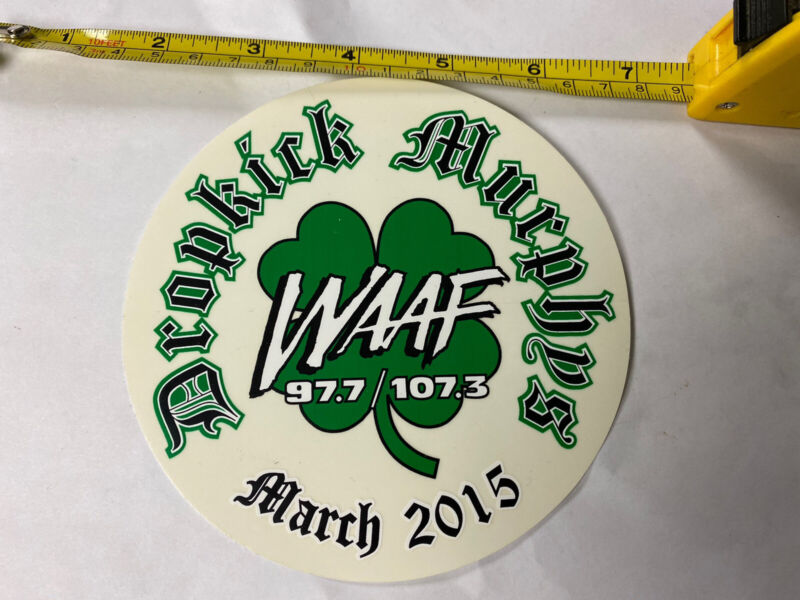 Dropkick Murphys 2015 WAAF sticker promo Rare