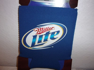 Miller Lite (6) Beer Can Coolers Koozie Coozie Huggie - New