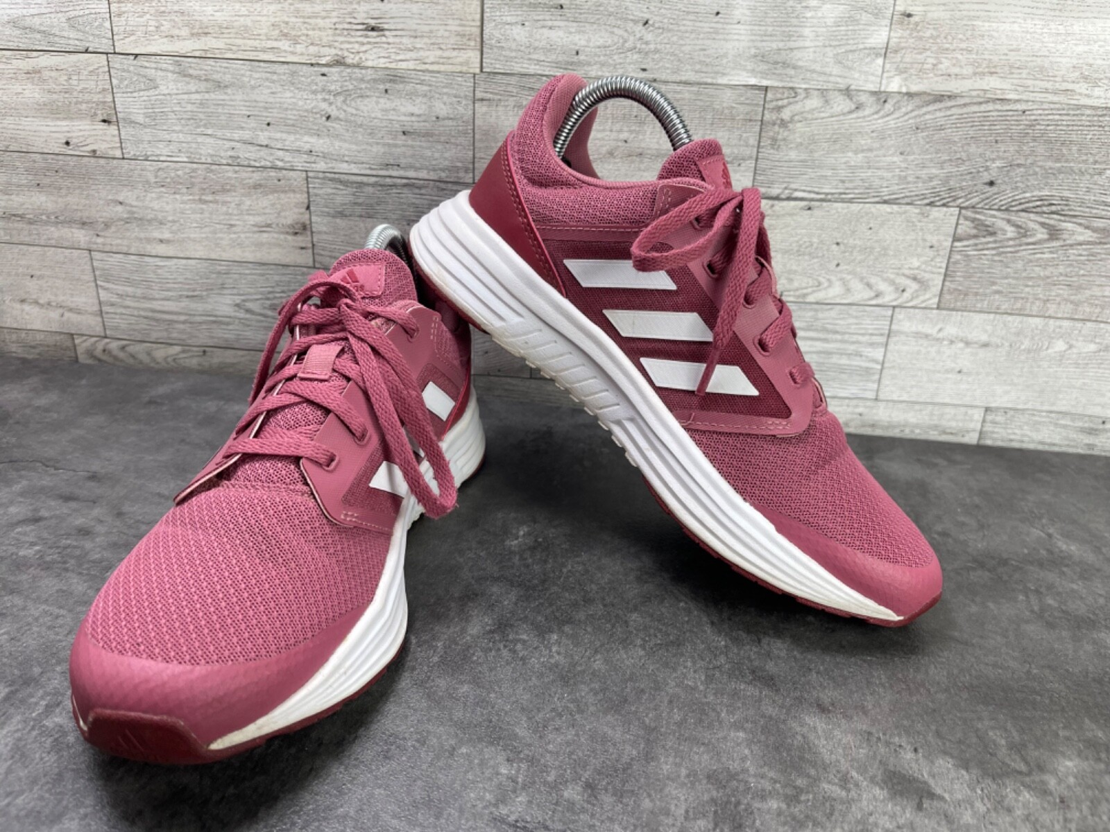 Adidas Sneakers Women 7 M Galaxy 5 CloudFoam Running Shoes Red Trainer  FW6124 | eBay