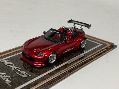 1/64 YM Model Mazda MX-5 Roadster Red Opening Hood Engine