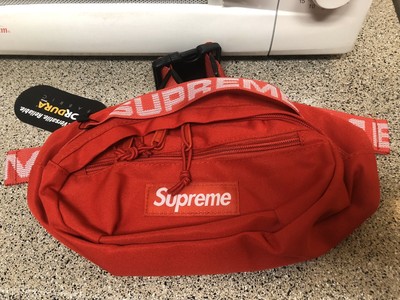 supreme duffle bag ss18 red