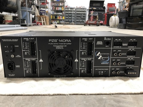 Peavey Architectural Acoustics PZS 140RA Multi-Zone Power Mixer/Amplifier