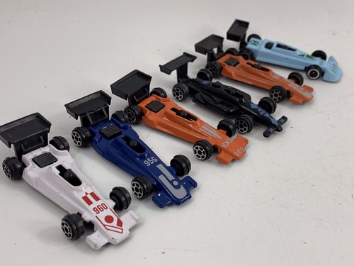 SET OF 6 VINTAGE 1990'S ERA DIE CAST FORMULA 1 RACE CARS