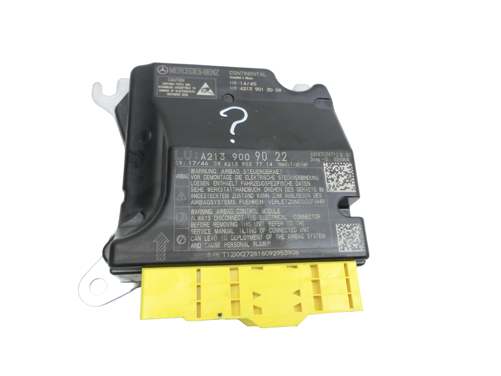 Mercedes W213 E200 16-20 Airbag Steuergerät Airbagsteuergerät  - Bild 1