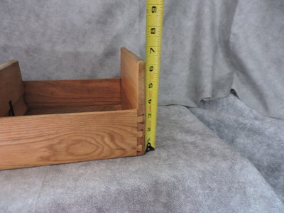 Vintage Oak File Box/Draw  15 inches long