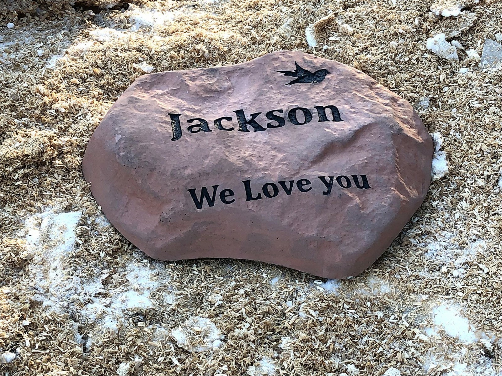 Personalized, Engraved Pet Memorial Stone, Bird, Cat, In Memory Of, Garden Decor