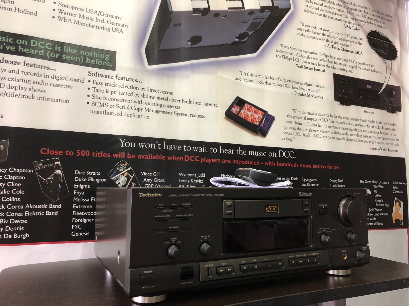 DCC Technics RS-DC10 Digital Compact Cassette Serviced with