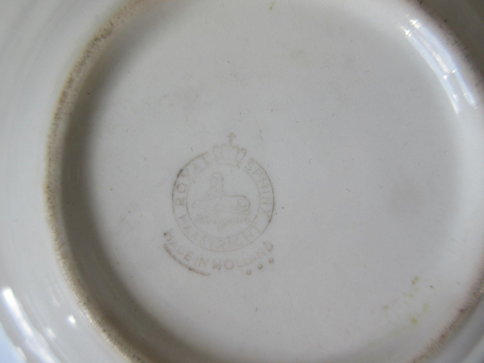 Antique Pottery Lucas Bols Liqueurs Advertising Ashtray Royal Sphinx Holland