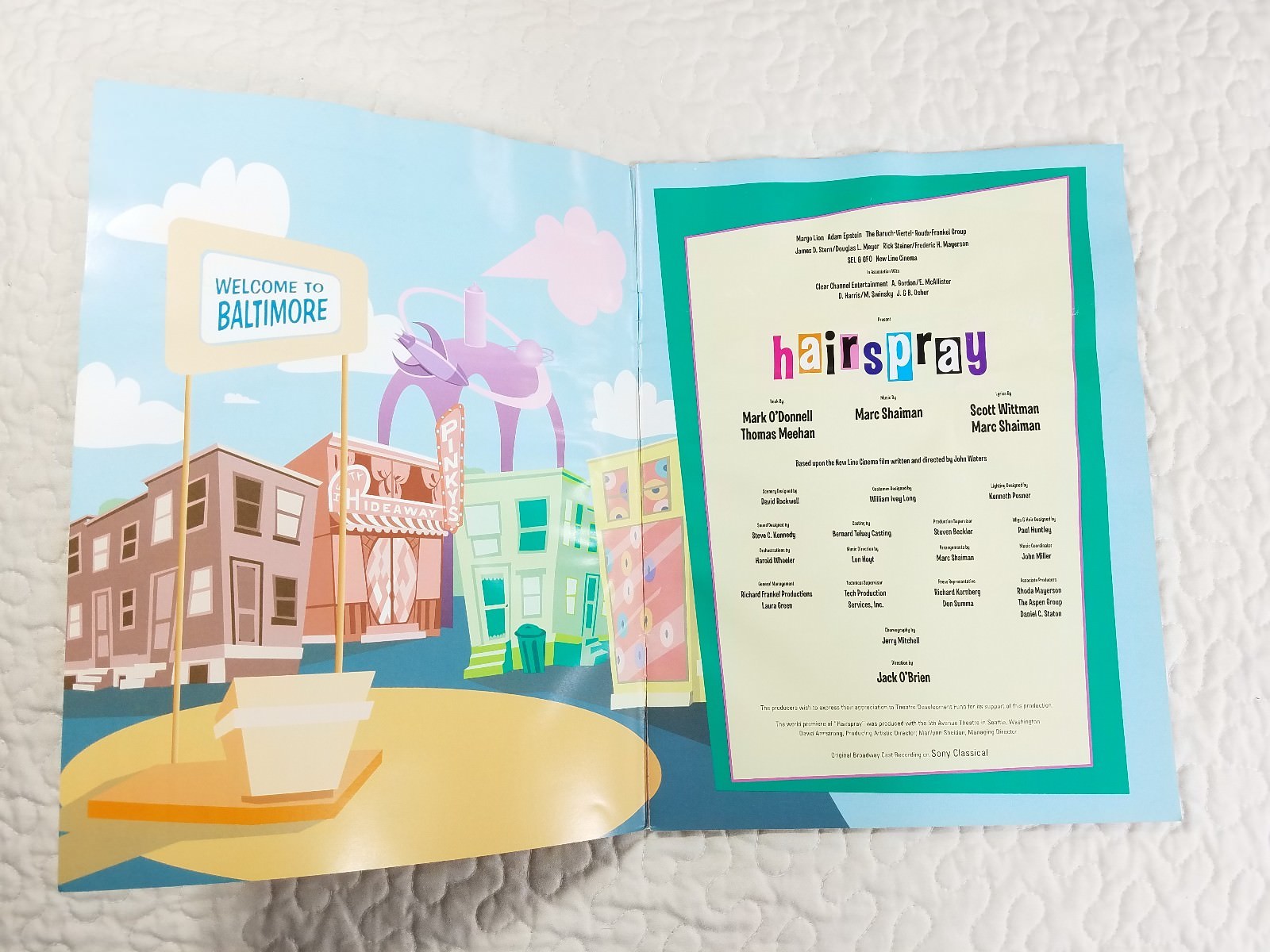 Hairspray Hair Spray Theater Musical Program Photo Souvenir Book 2002