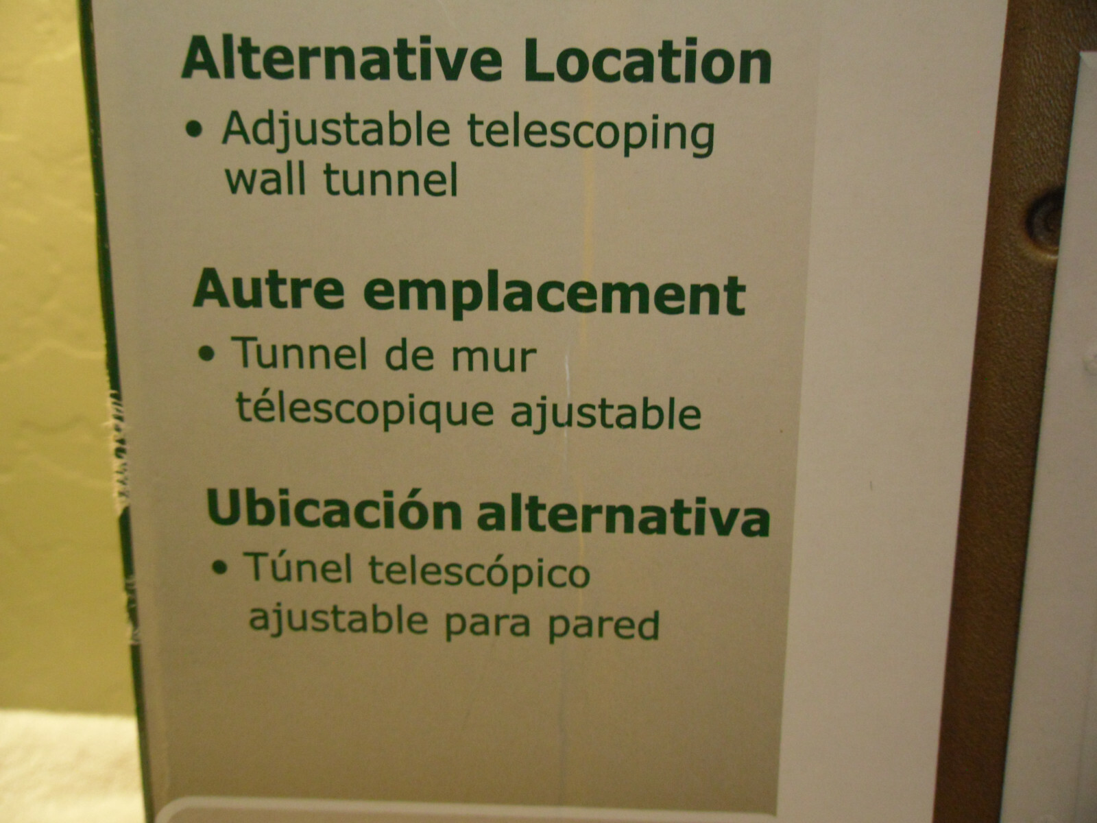 Telescoping Aluminum Wall Entry Pet Door Small Pets Safe Home New