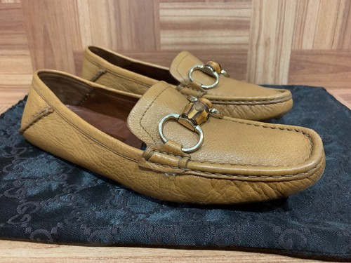 ✨美品✨ GUCCI Bamboo Driving Shoes EU37.5 Gucci Suede Bamboo Tassel Driving Loafers Size 7.5 | eBay