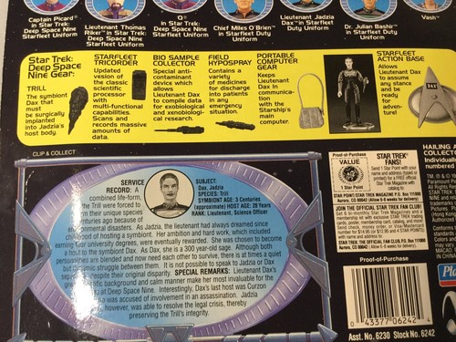 Playmates;Star Trek; Deep Space Nine: LT JADZIA DAX Generation: CAPTAIN PICARD