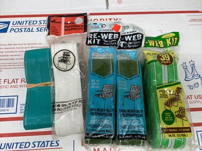 Re-Web Kit Set of Wizard, Wellington Air-lite Other Chair Strapping Variety Lot