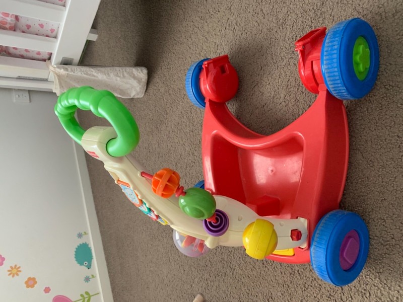 fisher price red car walker