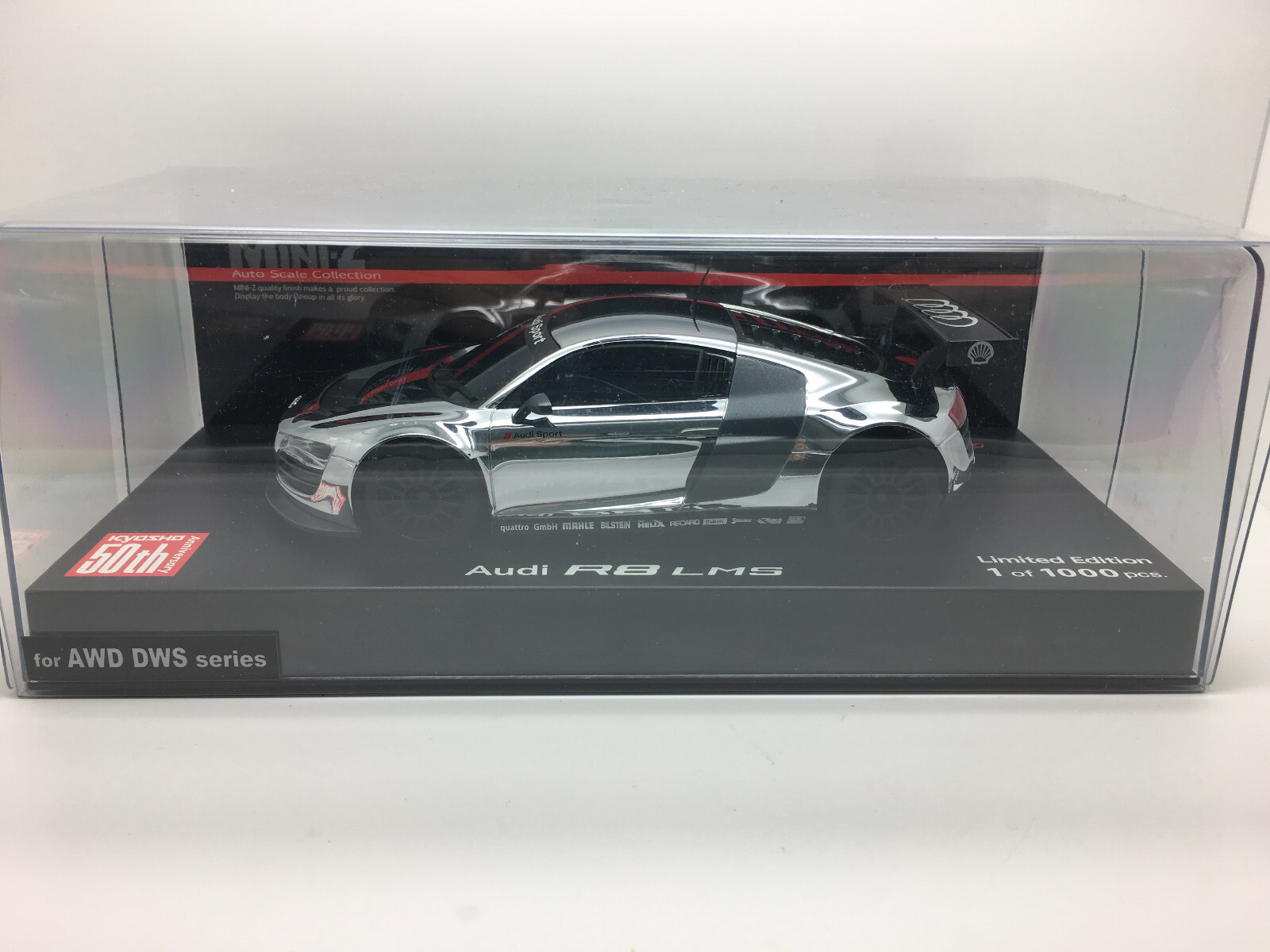 Kyosho Mini-Z Audi R8 LMS Chrome Special Edition 50Th Anniv Kyosho Mini-Z Audi R8 LMS Chrome Special Edition 50Th Anniv