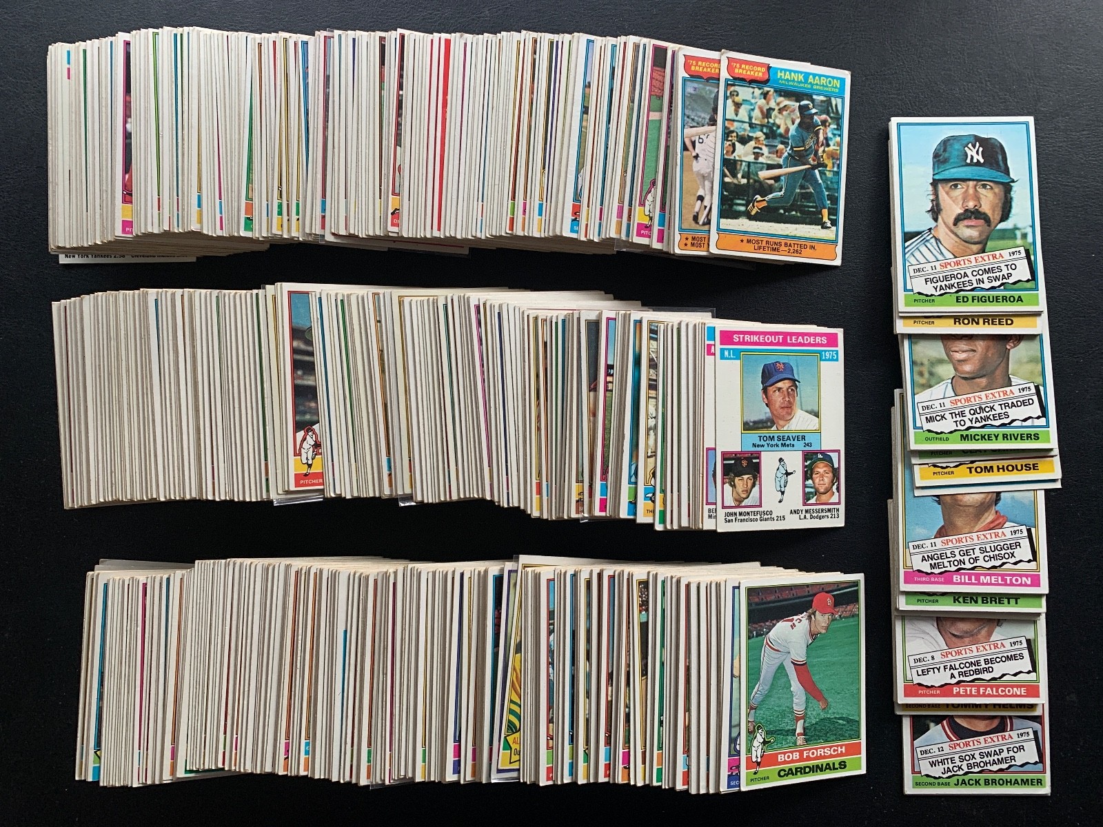1976 Topps MLB Baseball Complete 1-660 Card Set plus 38/44 Traded Cards