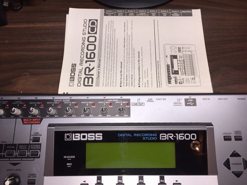 BOSS BR-1600CD Digital Multi Track Recorder Complete Box Manual Plus FS-5U Pedal