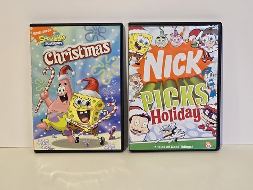 Y2K Nickelodeon CHRISTMAS DVD Lot SpongeBob SquarePants +